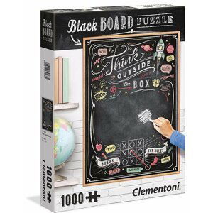 Clementoni Puzzle Black Board Thin Outside / 1000 dílků