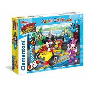 Clementoni Puzzle Maxi Mickey závodník / 24 dílků -  Clementoni