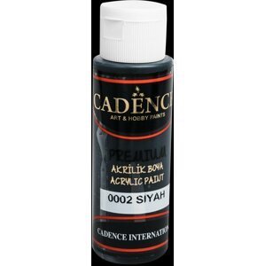 Akrylová barva Cadence Premium - černá / 70 ml
