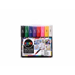 POSCA Sada akrylových popisovačů - mix barev 8 ks