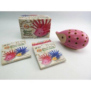 Koh-i-noor ježek malý s pastelkami růžový