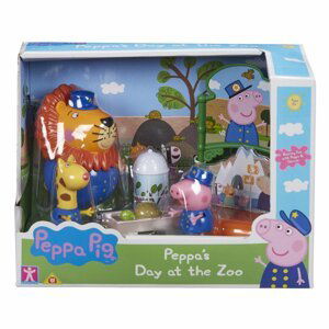 Prasátko Peppa sada ZOO - 3 figurky a doplňky - Tommy tub