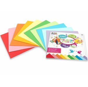 Grafix Sada barevných papírů 15 x 15 cm, 70g/m2 -120 ks - RMS