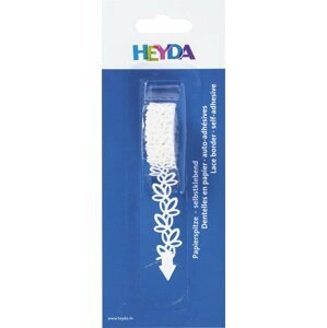 HEYDA Samolepicí papírová krajka - lístky 14 mm x 2 m