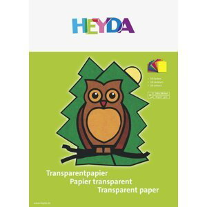 HEYDA Blok transparentních papírů - sova 10 listů