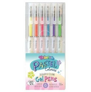 Colorino Pastel gelové rollery 6 barev