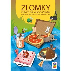 Zlomky – vysvětlení a procvičování pro 4. a 5. ročník (barevný pracovní sešit)