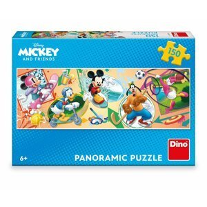 Puzzle Mickey s kamarády sportují 150 dílků panoramic - Dirkje