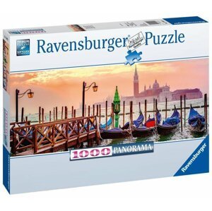 Ravensburger Puzzle - Gondoly v Benátkách 1000 dílků Panorama