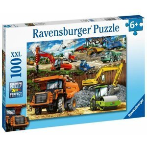 Ravensburger Puzzle - Stavební vozidla 100 dílků