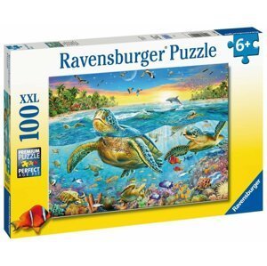 Ravensburger Puzzle - Plavání s vodními želvami 100 dílků