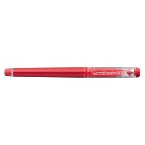 UNI Gumovací pero s víčkem - červené