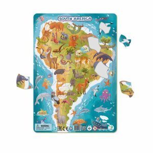 Dodo Puzzle rámové Zvířata jižní Ameriky 53 dílků - Tefal