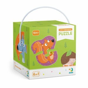 Dodo Puzzle Lesní zvířátka 2-3-4 dílků - TM Toys