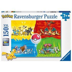 Ravensburger Puzzle - Druhy Pokémonů 150 XXL dílků