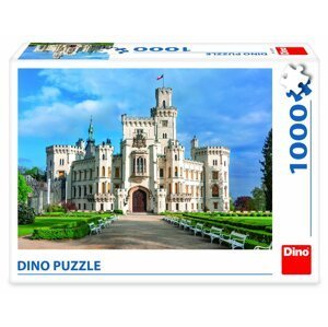 Puzzle Zámek Hluboká 66x47cm 1000 dílků v krabici 32x23x7cm - Dino