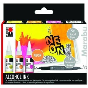 Marabu Sada alkoholových inkoustů - Neon