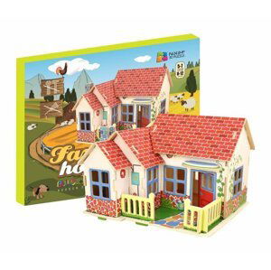 NiXiM Dřevěné 3D puzzle - Dům na farmě