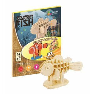 NiXiM Dřevěné 3D puzzle - Ryba