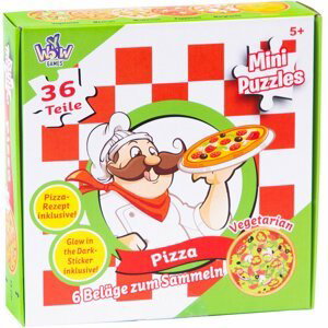Puzzle mini Pizza 6 různých motivů 36 dílků - Alltoys