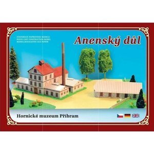 Anenský důl - Hornické muzeum Příbram - Stavebnice papírového modelu, 2.  vydání