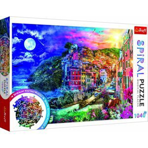 Trefl Spiral Puzzle Kouzelný záliv, Cinque Terre / 1040 dílků - Trigano