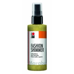 Marabu Fashion Shimmer na tmavý textil třpytivý - citronově žlutý 100 ml