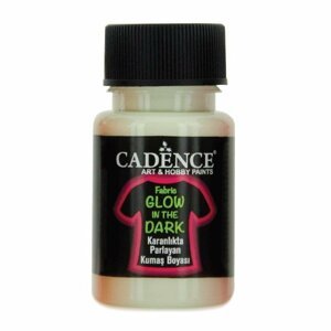 Textilní barva Cadence svítící ve tmě - světle zelená / 50 ml