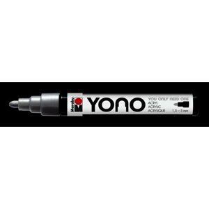 Marabu YONO akrylový popisovač 1,5-3 mm - stříbrný