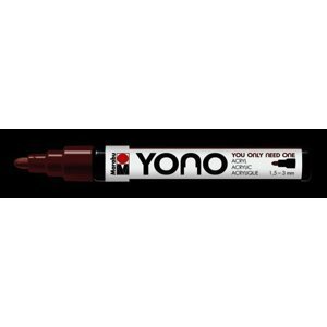 Marabu YONO akrylový popisovač 1,5-3 mm - hnědý