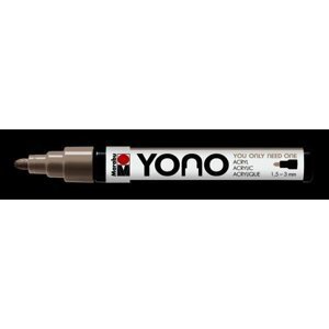 Marabu YONO akrylový popisovač 1,5-3 mm - pastelově šedý
