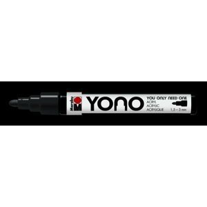 Marabu YONO akrylový popisovač 1,5-3 mm - tmavě šedý