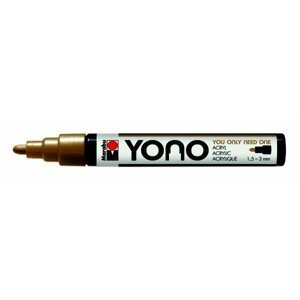 Marabu YONO akrylový popisovač 1,5-3 mm - zlatý