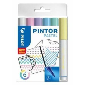 PILOT Pintor Medium Sada akrylových popisovačů 1,5-2,2mm - Pastel 6 ks