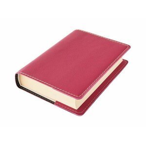 Kožený obal na knihu KLASIK XL 25,5 x 39,8 cm - kůže růžová