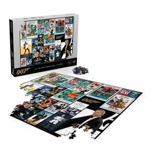 Puzzle James Bond 007 Filmové plakáty - 1000 dílků - Alltoys