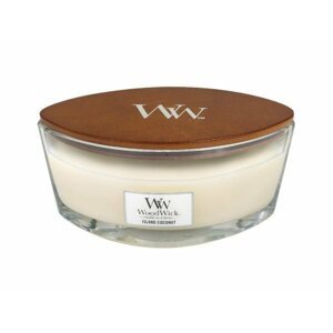 WoodWick Island Coconut svíčka loď 453,6g