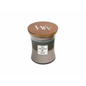 WoodWick Trilogy Cozy Cabin svíčka váza 275g