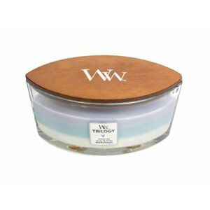 WoodWick Trilogy Calming Retreat svíčka loď Trilogy 453,6g