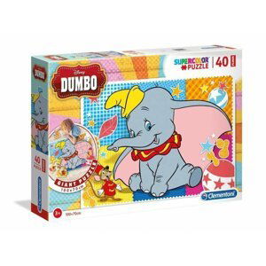 Clementoni Puzzle Supercolor Dumbo Floor / 40 dílků