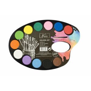 Nassau Akvarelové barvy -paleta 12 ks + štětec - Samsung