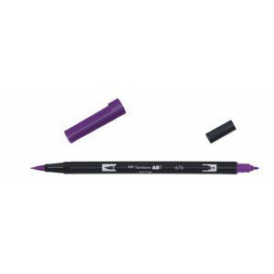 Tombow Oboustranný štětcový fix ABT - royal purple