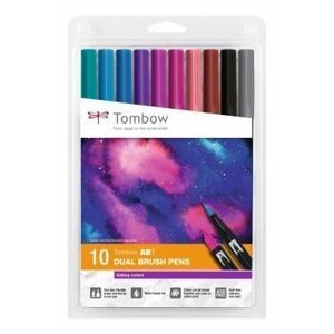 Tombow Oboustranný štětcový fix ABT - Galaxy colors 10 ks