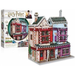 Puzzle 3D Harry Potter: Prvotřídní potřeby pro famfrpál a Slug & Jiggers Apothecary 305 dílků
