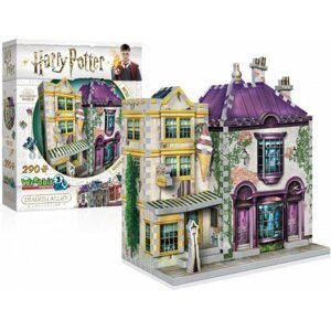 Puzzle 3D Harry Potter: Madam Malkinová a Zmrzlinářství Florea 290 dílků