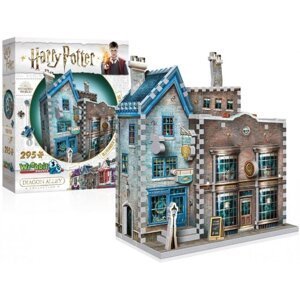 Harry Potter: Puzzle Wrebbit 3D - Obchod Ollivandera a Scribbulus / 295 dílků