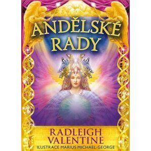 Andělské rady - kniha a 44 karet (lesklé) - Radleigh Valentine