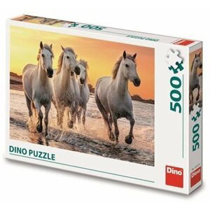 Puzzle Koně v příboji 500 dílků - Dino