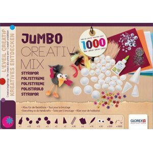 Glorex Jumbo kreativní sada - polystyren 1000 ks