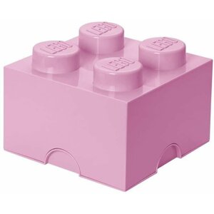 Úložný box LEGO 4 - světle růžový